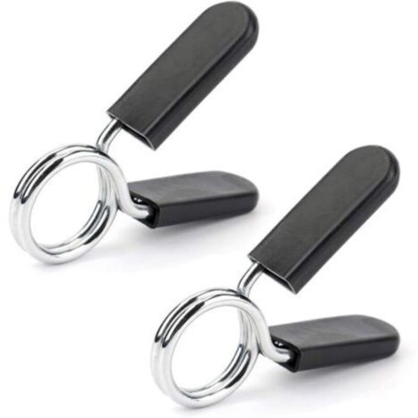 Anneaux de sécurité pour haltères – Lot de 2, diamètre 25 mm, en acier trempé avec ressort intégré, idéal pour musculation et haltérophilie (1/4)