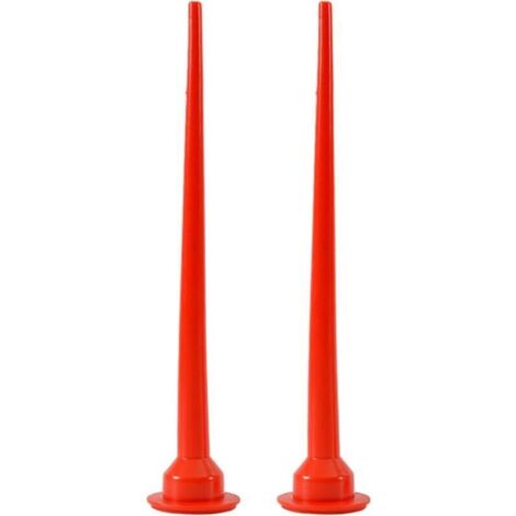Douille en silicone de 30 cm + 2 douilles coniques en plastique + applicateur de calfeutrage rouge pour joints étanches (1/4)