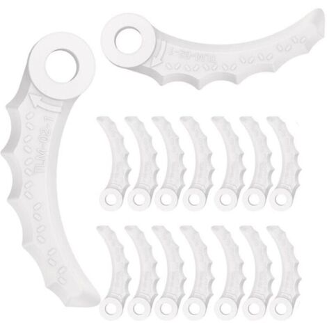 Lames de rechange en plastique pour tondeuse à gazon – Lot de 18 pièces compatibles avec modèle Makita 198426-9 (1/4)