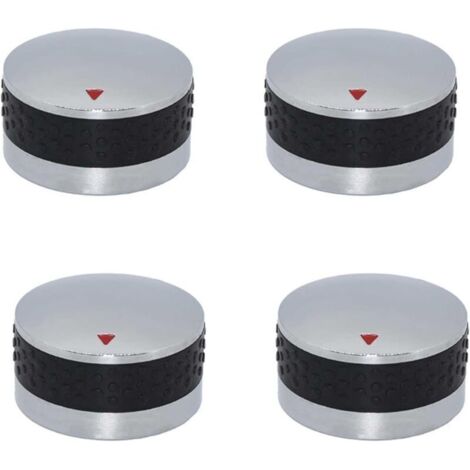 4 boutons de commande universels pour barbecue à gaz – 50 mm, lot de 4, compatible cuisinière/four/grill, plastique résistant (1/4)