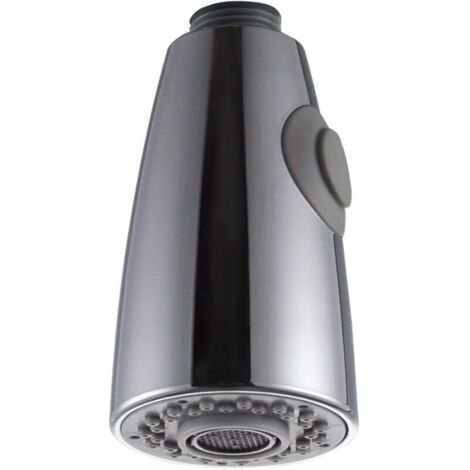 Pulvérisateur de robinet de cuisine chrome 2 jets – tête de remplacement universelle G1/2″, finition brillante et robuste (1/4)