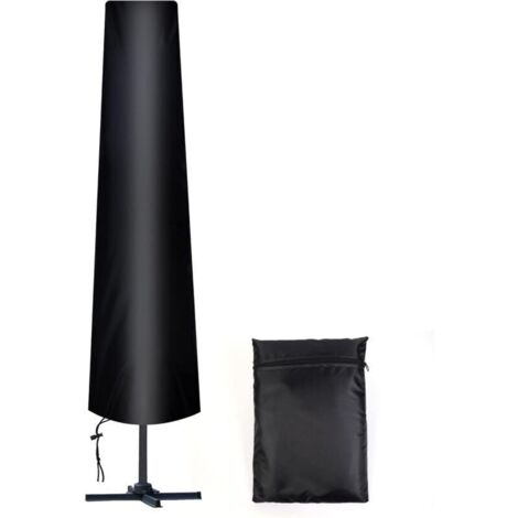 Housse de protection pour parasol droit Ø 300 cm – Tissu Oxford 210D résistant aux intempéries, avec sac de rangement inclus (1/4)