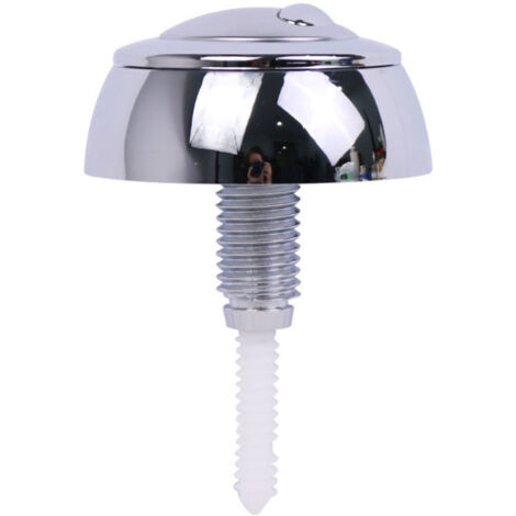 Bouton de chasse double pour WC Siamp Optima 49, chromé, réglable 16–50 mm, compatible remplacement facile (1/4)