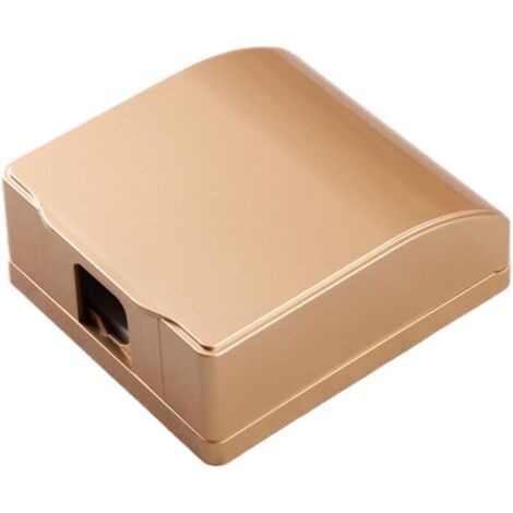 Cache-prise étanche type 86 en plastique résistant, protection optimale contre poussière et humidité – lot de 1 (1/4)