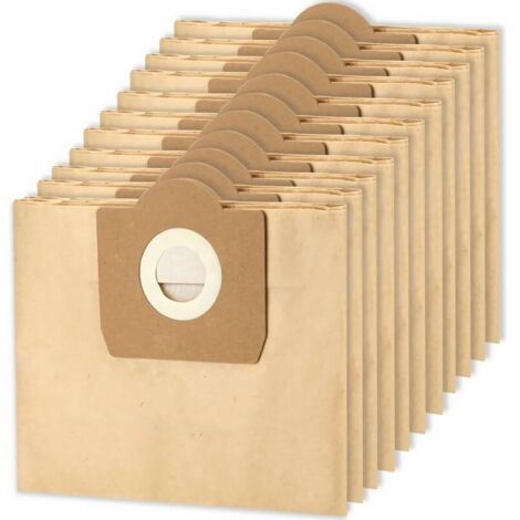 Sacs d'aspirateur compatibles Kärcher WD3, WD3P, MV3, A22xx/A25xx/A26xx, SE4001/SE4002 – 15 unités en tissu non-tissé (1/4)