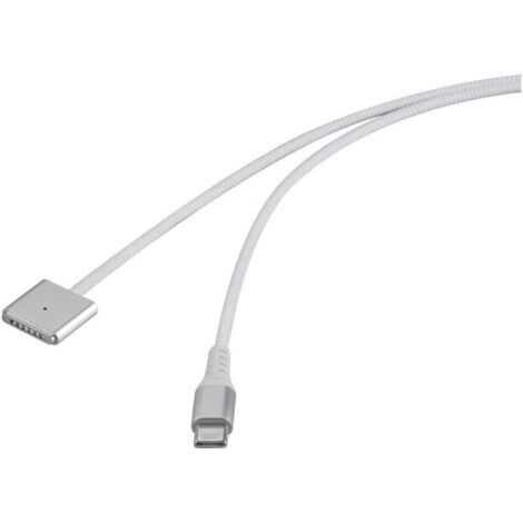 Câble de charge USB-C magnétique Magsafe 3 – 1 m, blanc, compatible iPhone 12 à 15, modèle RF-6437914 A960343 (1/3)