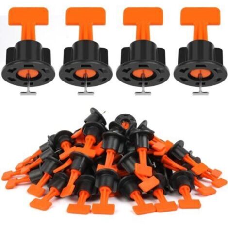 Niveleur de Carrelage Professionnel – Kit 90 Pièces avec Clés Spéciales pour Pose Rapide et Parfaite en Bricolage (1/4)