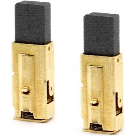 Balais de charbon de rechange (lot de 2) pour perforateur et raboteuse – support inclus, compatible Metabo (1/4)