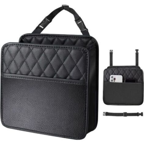 Poubelle suspendue pour voiture – Sac poubelle pliable avec sangle réglable, compatible siège auto, SUV, camion et monospace (1/4)