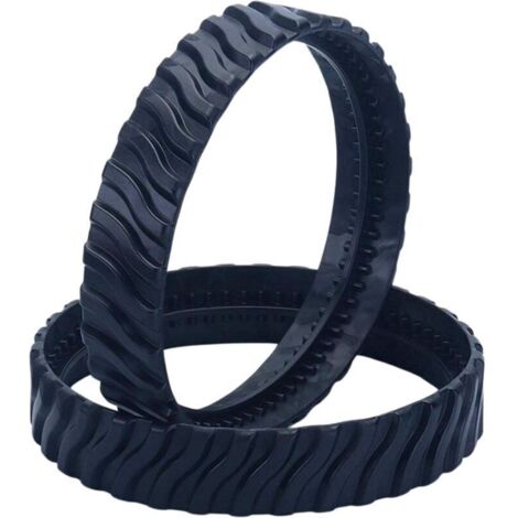 Chenilles de rechange pour robot nettoyeur de piscine – Lot de 2 bandes caoutchouc haute adhérence, compatibles avec la plupart des modèles