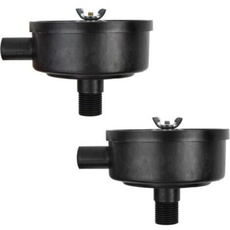 Filtre Silencieux pour Compresseur d’Air – 2 pièces, raccord mâle 1/2" (20 mm), coque en plastique résistant (1/4)