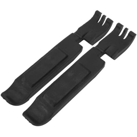 Poteaux à pneus pour vélo – Lot de 2 – En plastique résistant avec embout en acier – Outils de démontage et montage de pneus (1/4)