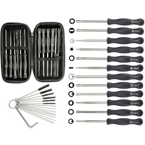 Outils de réglage carburateur 2 temps avec étui de transport – Compatible Poulan, Husqvarna, STIHL, Trimmer – Précis et robuste (1/4)