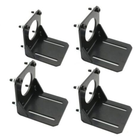 Supports moteur pas à pas NEMA 23 lot de 4 en aluminium/acier, fixation plate 57 mm – compatible CNC et automatisation (1/4)
