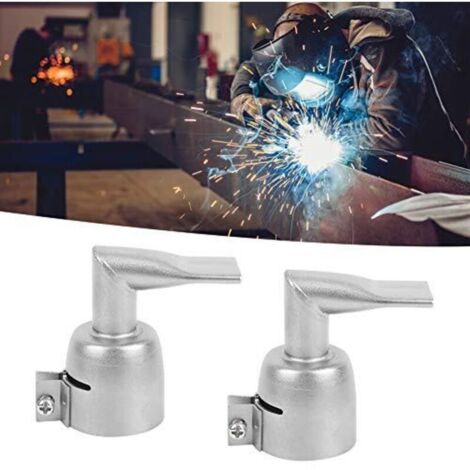 Lot de 2 buses de soudage pour pistolet à air chaud – acier inoxydable, angle 90°, embout pointu – compatible tous modèles (1/3)