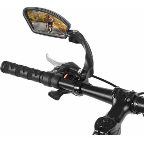 Rétroviseur vélo droit/gauche réglable 180° pour VTT et route – aluminium léger, montage rapide sur cintre – lot de 2