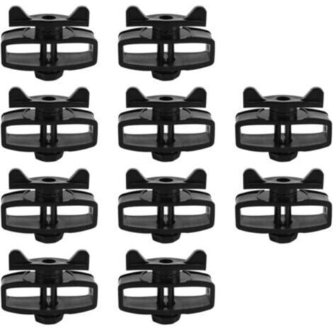 Tendeur de fil électrique réutilisable – Lot de 10 tendeurs à cliquet en acier galvanisé pour clôture sécurisée (1/4)