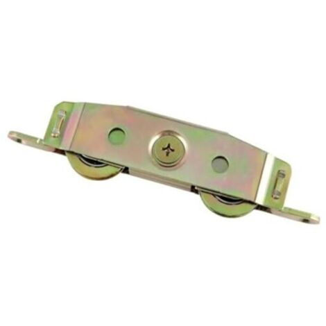 Rouleaux tandem pour porte coulissante – Acier inoxydable, charge max. 120 kg, lot de 4 roulettes silencieuses avec fixation rapide (1/4)