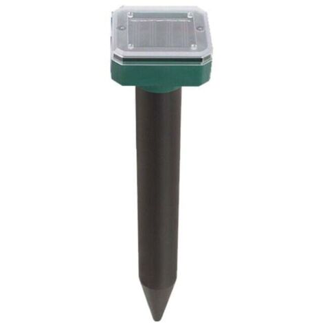 Lampe torche solaire avec répulsif ultrason pour rongeurs et serpents – Étanche IP65, lot de 4 pour jardin (1/4)
