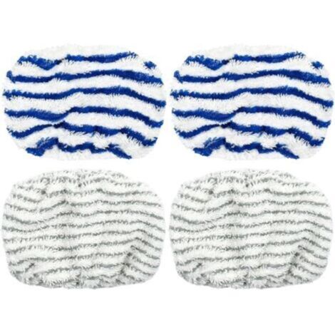 4 tampons lavables en microfibre pour nettoyeur vapeur Rowenta ZR005801, RY7 et RY8 – Lot de 4 pièces (1/4)