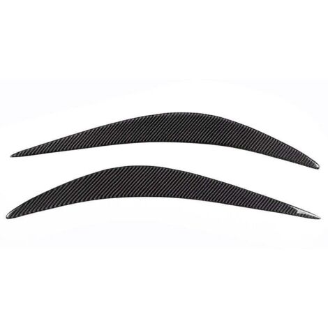Kit de surcapots pour phares en fibre de carbone – Compatible Infiniti Q50 (2014–2019), paire complète (1/4)