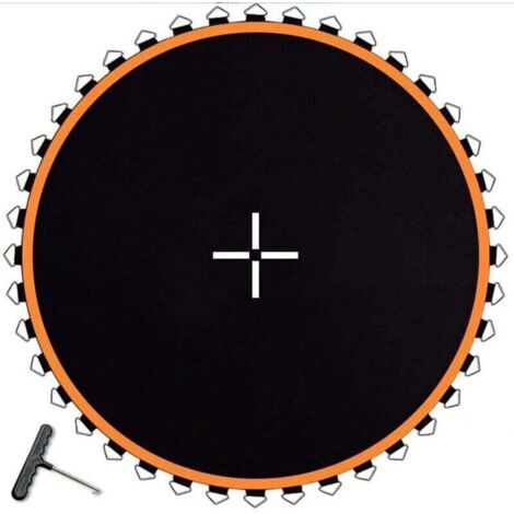 Tapis de saut de rechange pour trampoline rond – 2,4 m – imperméable et anti-UV – polypropylène renforcé (1/4)