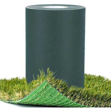 Ruban adhésif professionnel pour gazon synthétique – fond antidérapant vert, haute résistance, largeur 30 cm, longueur 10 m