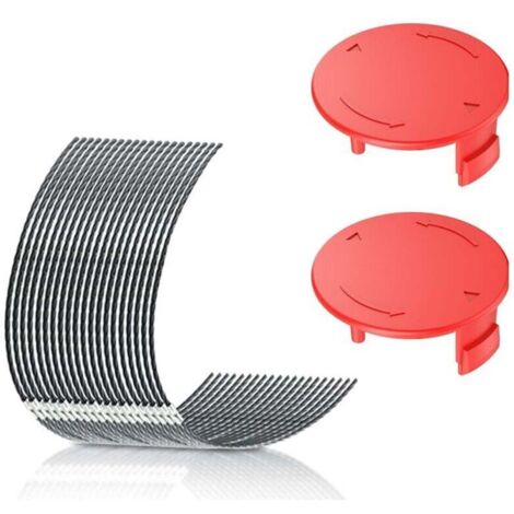 Cordons de rechange pour tondeuse à gazon – Lot de 10 + 2 capuchons, diamètre 3,5 mm, compatibles Bosch AFS 23-3 (1/4)
