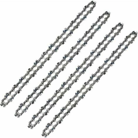 Chaîne de tronçonneuse 52 maillons – Pas 3/8 LP, jauge 0,50 mm, faible rebond – Lot de 4 chaînes professionnelles (1/4)