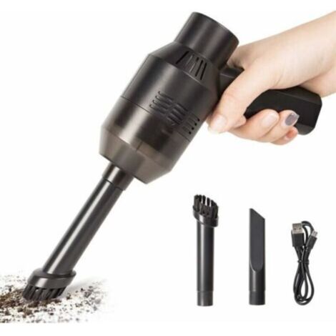 Aspirateur miniature sans fil rechargeable USB pour clavier, maison, voiture et animaux – puissant, compact et silencieux (1/4)