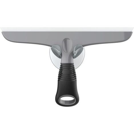 Raclette en silicone avec ventouse – raclette polyvalente pour vitres, pare-brise, fenêtres et portes de douche – 1 unité (1/4)