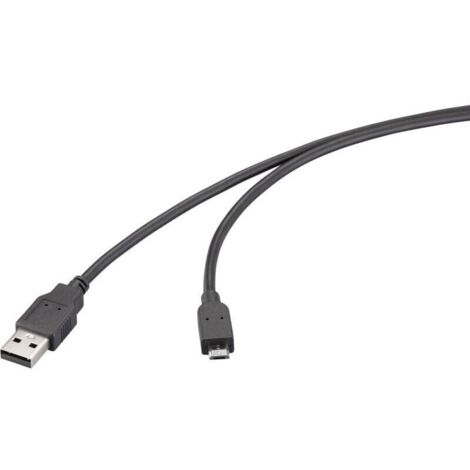 Câble USB 2.0 mâle A vers mâle Micro-B noir, 3 m – RF-6830434 W935943 (1/3)