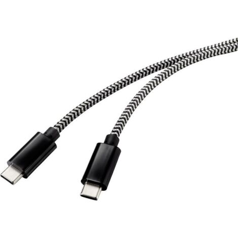 Câble USB 2.0 mâle-mâle USB-C, 3 m, noir et blanc — RF-4598412 A005782 (1/4)