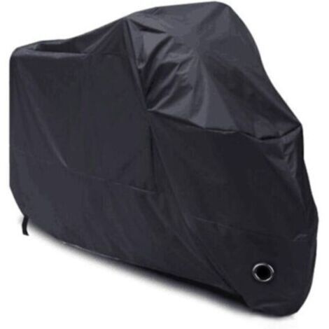 Housse de protection moto imperméable et résistante au froid – 190T noir, taille M (200 x 90 x 100 cm), anti-poussière (1/4)