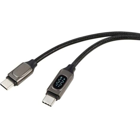 Câble USB 2.0 mâle-mâle USB-C® métallisé argent, 1 m – RF-6249318 Q518303 (1/4)
