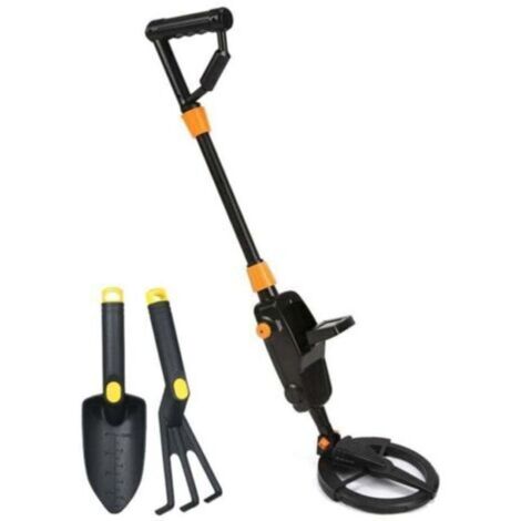 Détecteur de métaux pour enfants – Outil de détection souterraine avec pelle en sable et support réglable, idéal pour la chasse au trésor