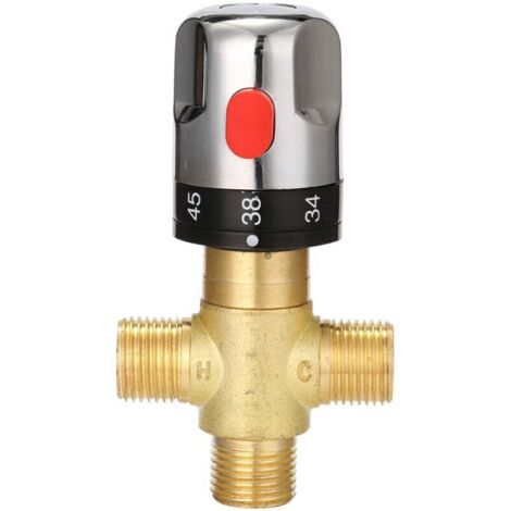 Mitigeur thermostatique réglable pour salle de bain – Robinetterie en laiton massif, haute précision et sécurité anti-brûlure (1/4)