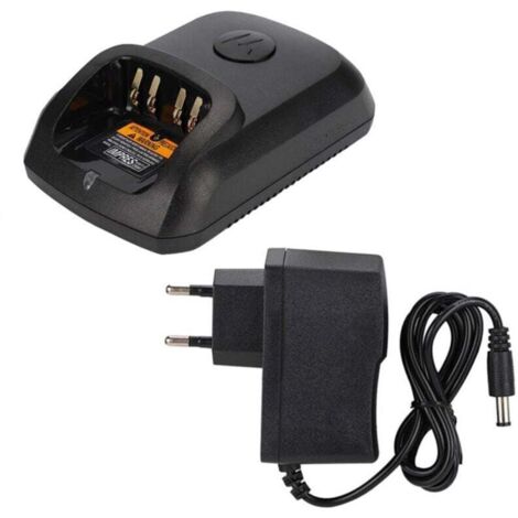 Chargeur universel pour talkies-walkies Motorola XIR P8268, DP4400, DP4800, DP4801 et DEP550 – 100-240 V, prise UE (1/4)