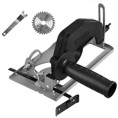 Support de découpe pour meuleuse d’angle 100–125 mm, profondeur réglable 0–40 mm, fixation stable et précise (1/4)