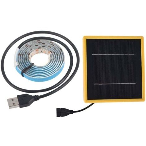 Bande LED solaire pour plantes – 5 W, spectre complet, flux lumineux élevé, longueur 1 m – sans marque (1/4)