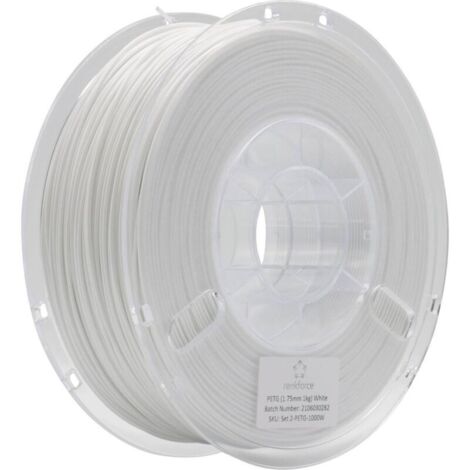 Filament PETG 1,75 mm – 1000 g, blanc, haute résistance et faible émission de fumée – Compatible imprimantes 3D (1/3)