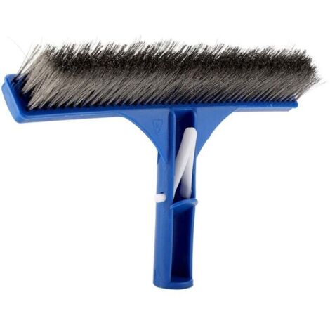 Brosse de nettoyage pour piscine en acier inoxydable – 25 cm, idéale pour parois, fond, spa et jacuzzi (1/4)