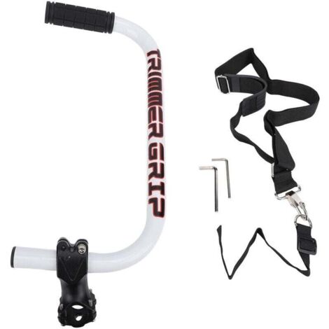 Poignée ergonomique aluminium pour tondeuse à gazon – rallonge réglable avec clip de fixation, idéale pour entretien facile de pelouse (1/4)