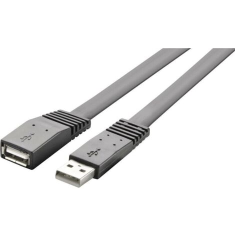 Câble USB 2.0 mâle-femelle, 2 m, noir ultra-flexible – RF-4096134 Y832461 (1/3)