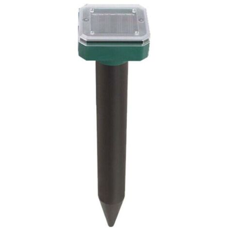 Lampe torche solaire avec répulsif ultrason pour rongeurs et serpents – Étanche IP65, lot de 4 pour jardin (1/4)