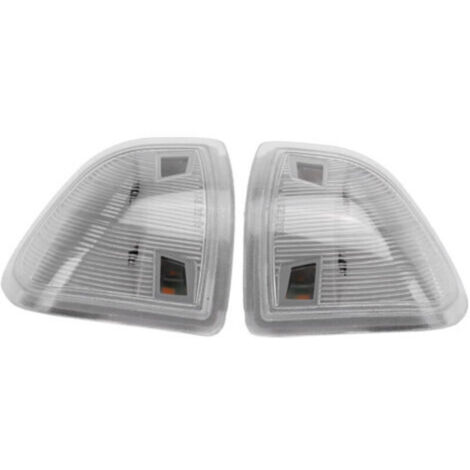 Clignotants LED pour rétroviseurs Dodge Ram 1500 (2011–2017) – Lot de 2, référence 68302828AA/68302829AA, blanc transparent (1/4)