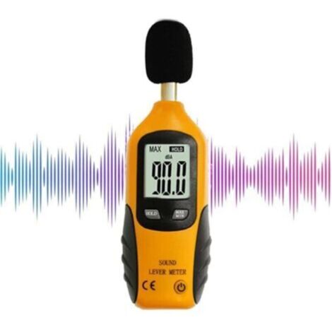 Sonometre numérique haute précision 30-130 dB avec écran LCD rétroéclairé – idéal maison, usine, classe et voisinage bruyant (1/4)