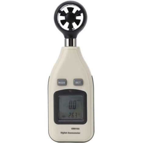 Anémomètre numérique LCD avec mesure de vitesse du vent et température – Outil portable précis pour voile, surf, tir, drone et plongée (1/4)