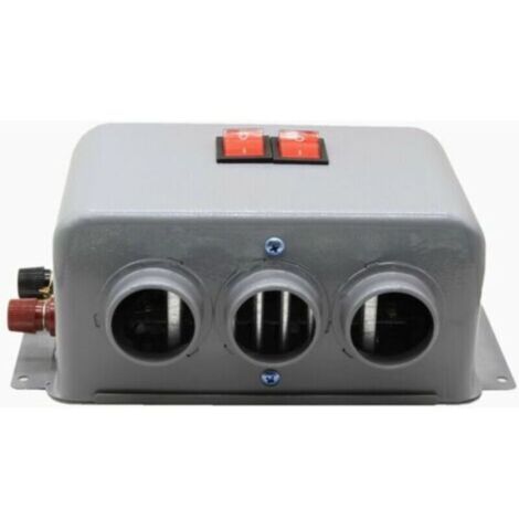 Chauffage automobile compact 800 W 12 V avec 3 orifices – chauffage rapide, dégivrage silencieux pour hiver (1/4)