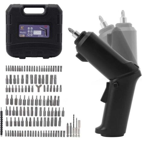 Visseuse sans fil 3,5 Nm – 3,6 V, batterie 1800 mAh avec 108 accessoires, lampe LED intégrée et câble USB (1/4)